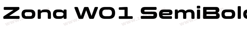 Zona W01 SemiBold字体转换